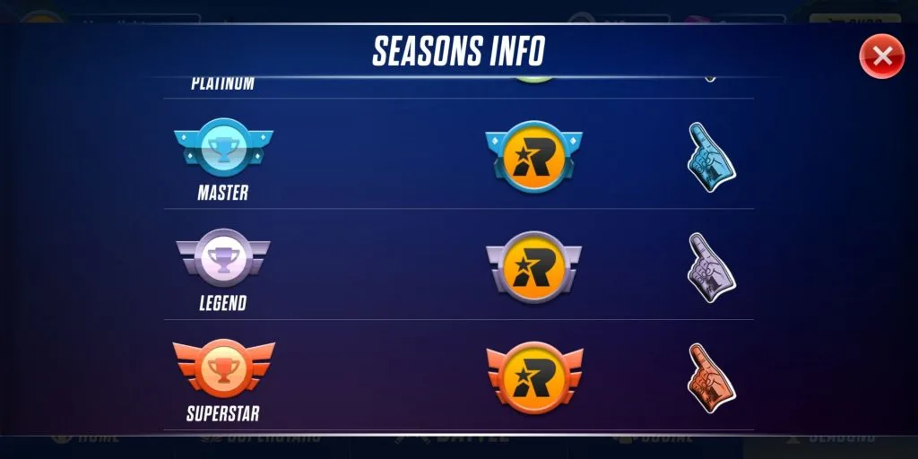 rumble league seasons