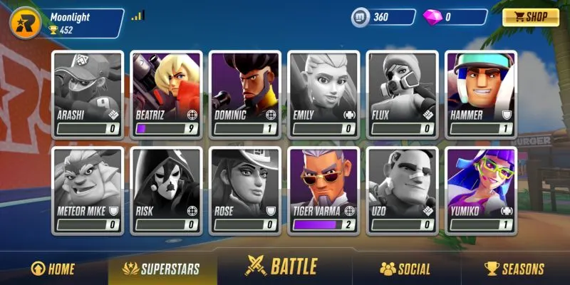 rumble league superstars