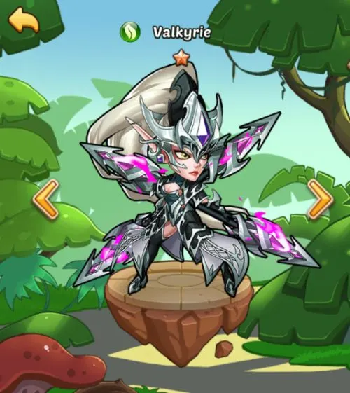 valkyrie idle heroes