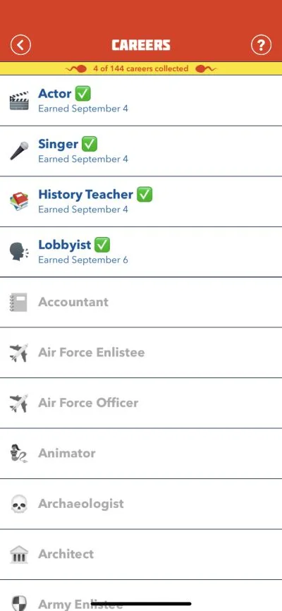 bitlife career collecting