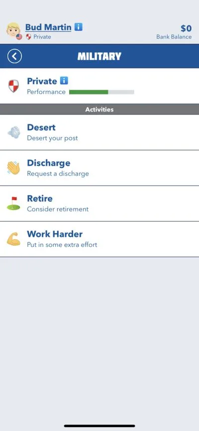 bitlife job performance