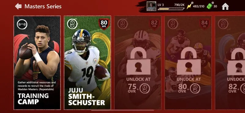 madden mobile 20 masters series