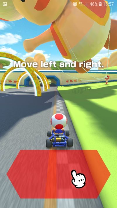 mario kart tour controls