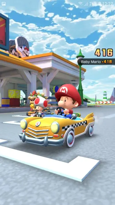 how to start fast in mario kart tour