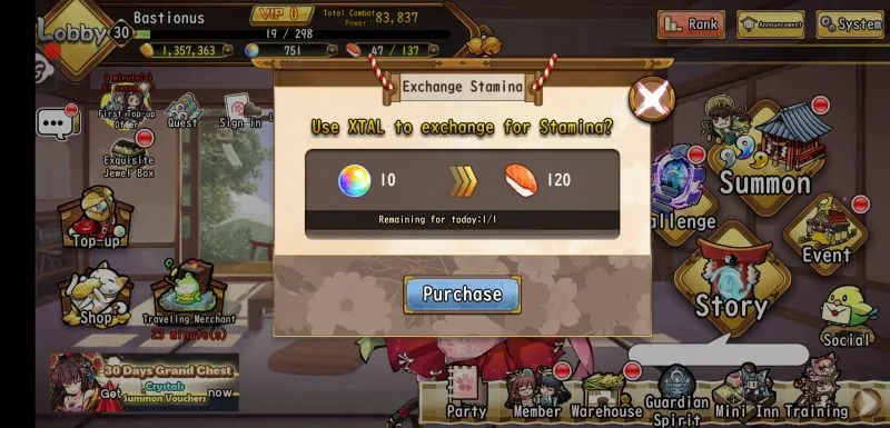 how to get extra stamina in shikigami myth