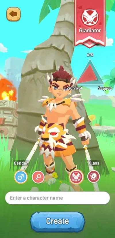 gladiator class in ulala idle adventure