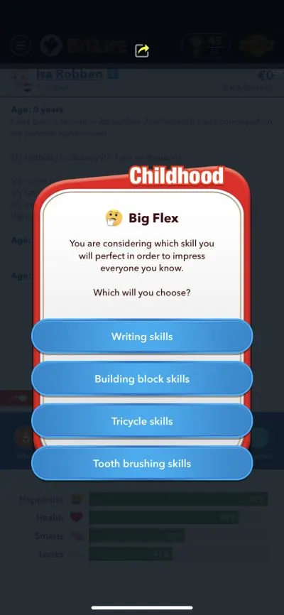 bitlife childhood