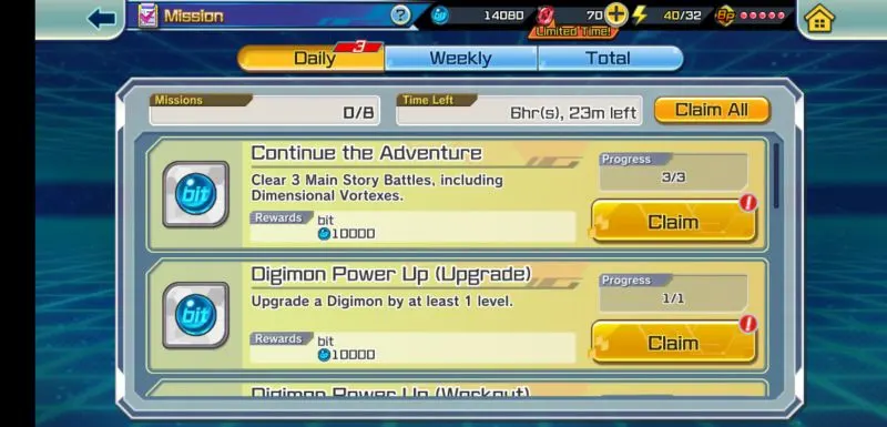 how to get more rewards in digimon rearise