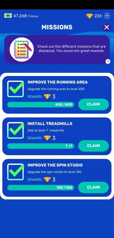 how to get more gems in idle fitness gym tycoon