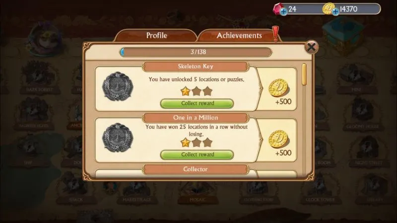 seekers notes hidden mystery achievement rewards