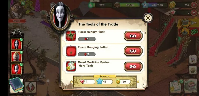 how to get more coins, exp and rubies in the addams family mystery mansion