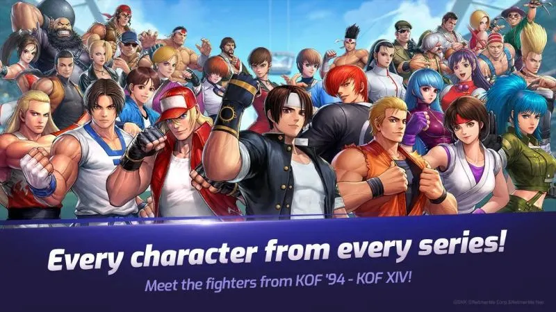 the king of fighters allstar characters