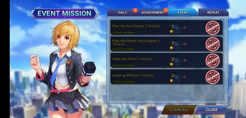 how to get more rewards in the king of fighters allstar