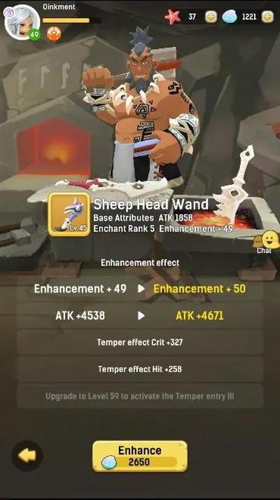 how to unlock tempering in ulala idle adventure