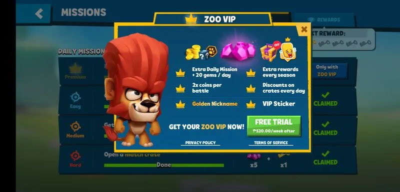 how to get free items in zooba zoo battle arena