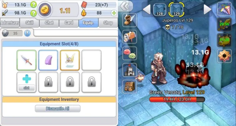 how to gain equipment in ro click h5