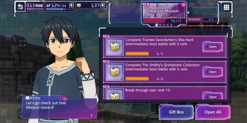 how to get more rewards in sword art online unleash blading