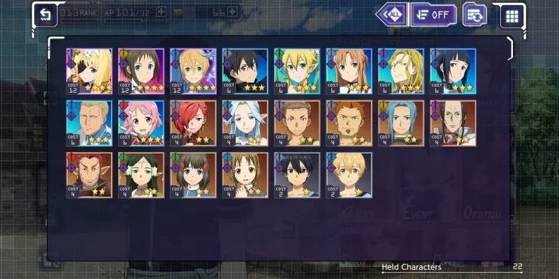 how to build a powerful team in sword art online unleash blading