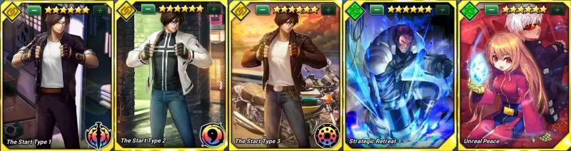 the king of fighters allstar best battle card combinations
