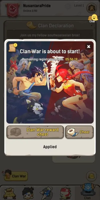 ulala idle adventure clan war