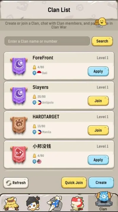 how to join a clan in ulala idle adventure