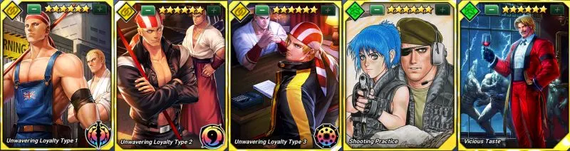 the king of fighters allstar best battle card combinations