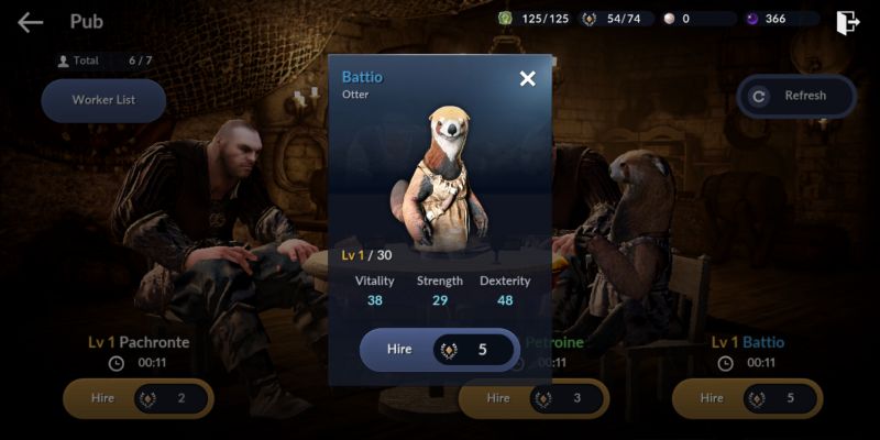 how to hire workers in black desert mobile