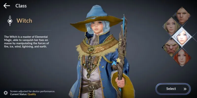 black desert mobile witch class