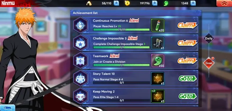 bleach soul bankai achievements