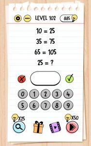 brain test level 102 answer