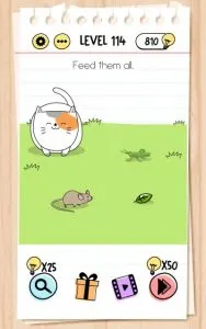 brain test level 114 answer