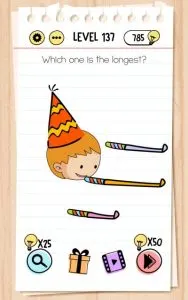 brain test level 137 answer