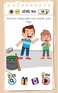 brain test level 143 answer