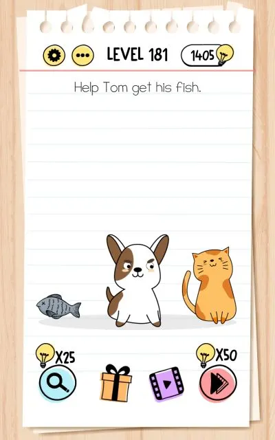 brain test level 181 answer