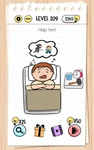 brain test level 209 answer