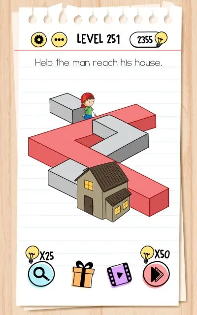 brain test level 251 answer