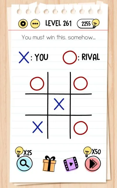 brain test level 261 answer