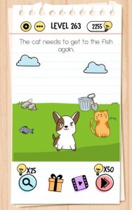 brain test level 263 answer