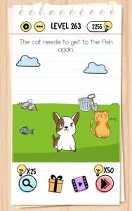 brain test level 263 answer