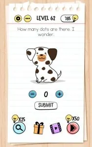 brain test level 62 answer