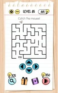 brain test level 85 answer