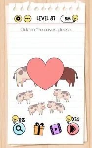 brain test level 87 answer