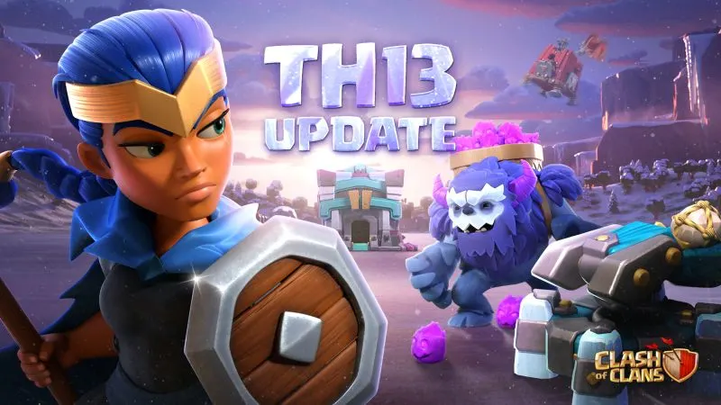 clash of clans town hall 13 update