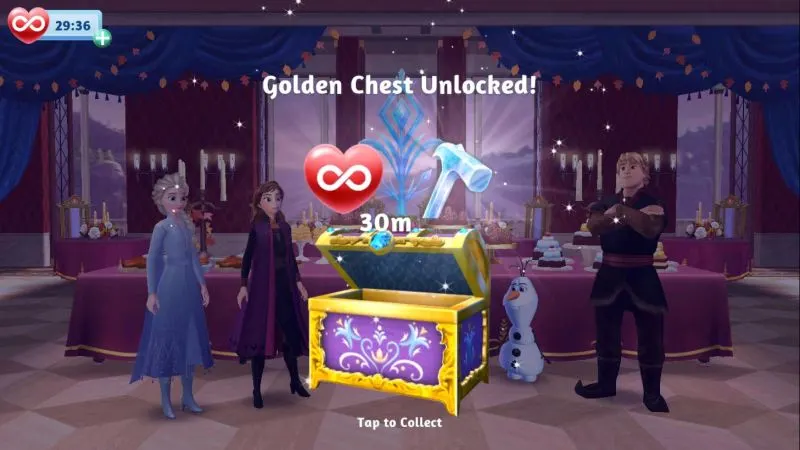 disney frozen adventures golden chest