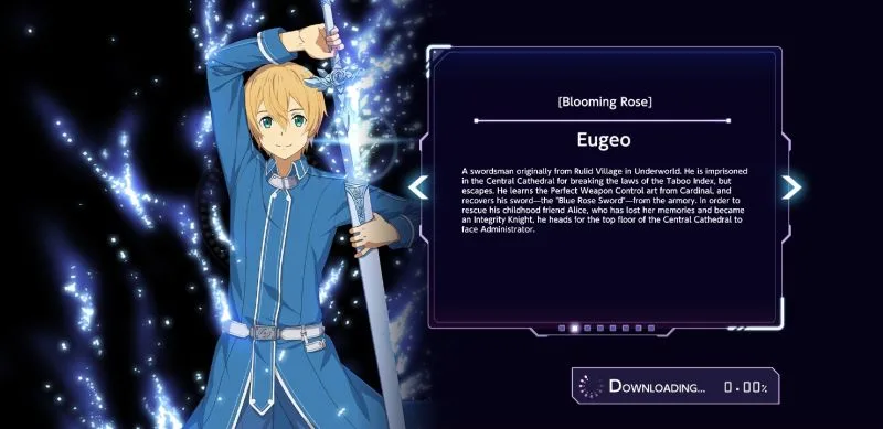 eugeo sword art online unleash blading