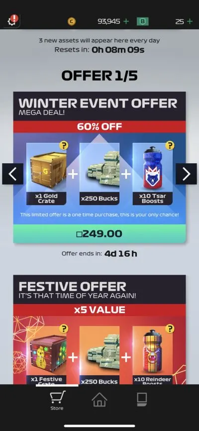 f1 manager event offer