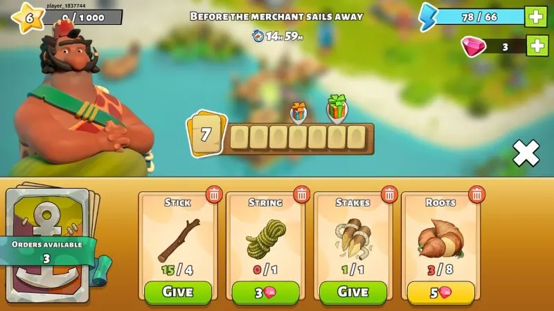 how to trade with the merchant in family island