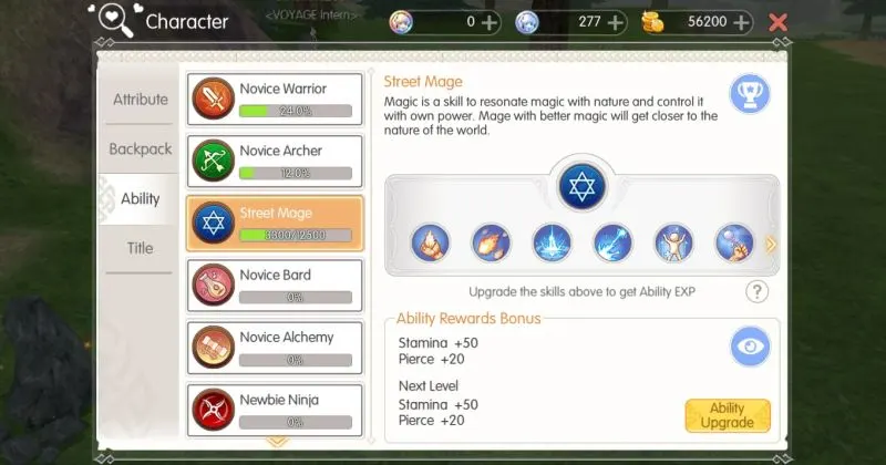 mabinogi fantasy life ability upgrades