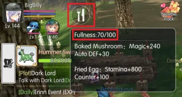 mabinogi fantasy life food effect