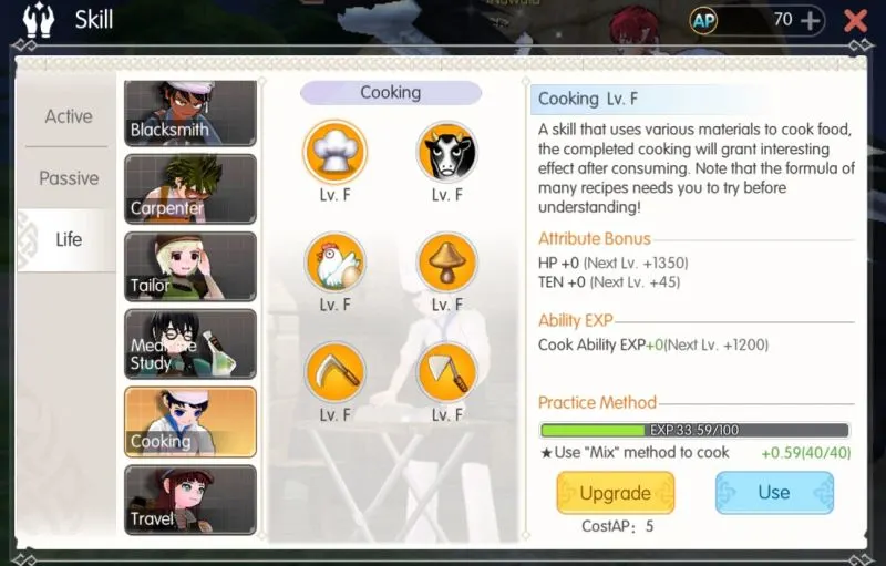 mabinogi fantasy life life skills